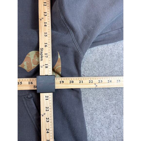 32 Brand Hoodie Mens Medium Gray Graphic Pullover Fleece Sweatshirt Streetwear - Picture 2 of 6